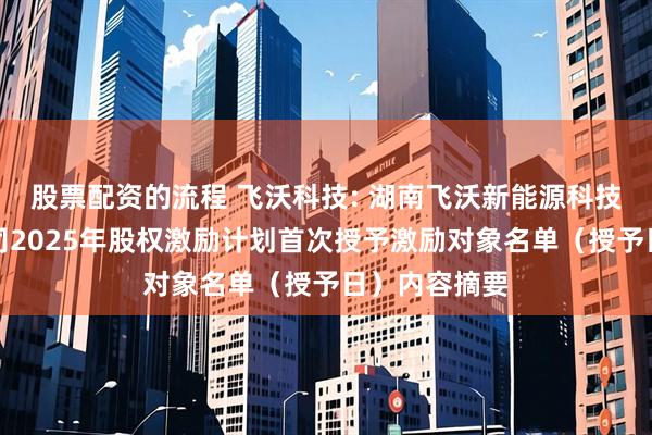 股票配资的流程 飞沃科技: 湖南飞沃新能源科技股份有限公司2025年股权激励计划首次授予激励对象名单（授予日）内容摘要